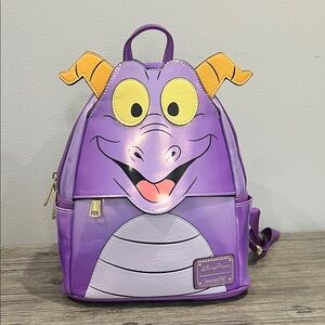 Disney Purple and Yellow Dragon Figment Backpack